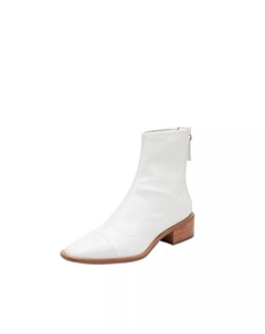 Ботильоны с заостренным мысом и устойчивым каблуком, белый Linea paolo