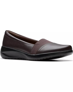 Женские лоферы Kaetlyn Rhea с круглым носком, коричневый Clarks