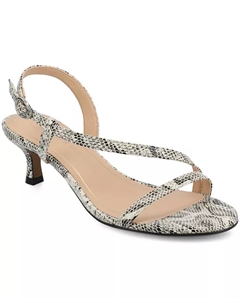 Женские босоножки Jemry с асимметричными ремешками и каблуком-рюмочкой, мультиколор Journee collection