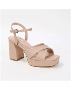 Туфли на платформе с перекрещивающимися ремешками Guadalupe, загар/бежевый Berness