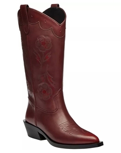Женские ковбойские сапоги Aria с высоким голенищем, красный Coach