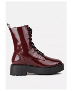 Женские мотоциклетные ботинки Molsh из искусственной кожи до щиколотки, красный London rag