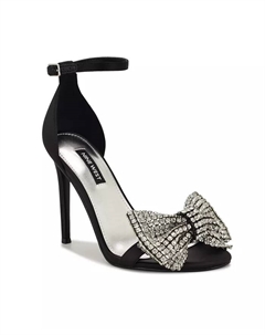 Женские босоножки Tansie на высоком каблуке с декоративными элементами, черный Nine west