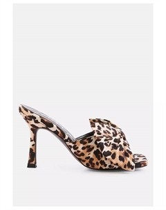 Женские босоножки Wonderbuz на высоком каблуке с бантом, мультиколор London rag