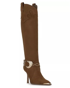Женские ковбойские сапоги Kenzin Tall Western с пряжкой, коричневый Jessica simpson