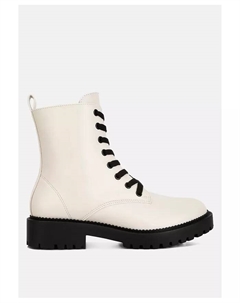 Женские ботинки Forter из искусственной кожи на шнуровке, белый London rag