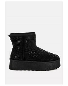 Женские ботильоны Xoras с массивными стразами, черный London rag