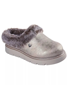 Женские тапочки BOBS Keepsakes Lite - Luxe Lifts Comfort от Finish Line, серебро Skechers