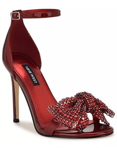 Женские босоножки Tansie на высоком каблуке с декоративными элементами, красный Nine west