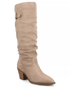 Женские сапоги Kaleah с заостренным носком и свободным голенищем, загар/бежевый Journee collection