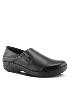 Профессиональные рабочие лоферы из манильской кожи со съемной стелькой и нескользящей подошвой, черный Spring step