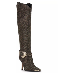 Женские ковбойские сапоги Kenzin Tall Western с пряжкой, мультиколор Jessica simpson