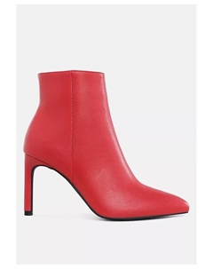 Текстурные сапоги Женские на Шпильке, красный London rag