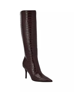 Женские сапоги Gressa на высоком каблуке с острым носом, Regular и Wide Calf, темно-винный Guess