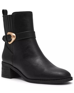 Женские челси-ботинки с пряжкой-кинжалом, черный Dv dolce vita