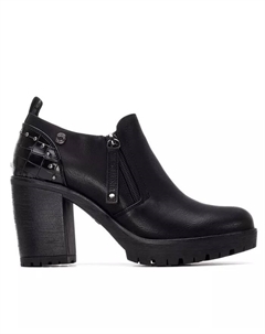 Женские повседневные мокасины на каблуке с боковой молнией Refresh Collection от , черный Xti