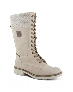 Йосемитские водонепроницаемые зимние ботинки с трикотажной отделкой и шнуровкой, серый Spring step