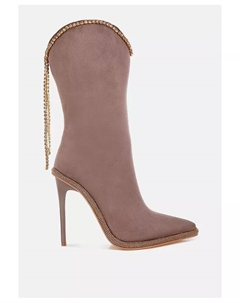 Ashipa Diamante с цепочкой на голенище женские сапоги, загар/бежевый London rag