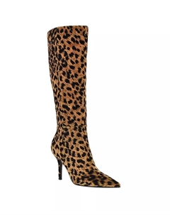 Женские сапоги Gressa на высоком каблуке с острым носом, Regular и Wide Calf, леопард Guess