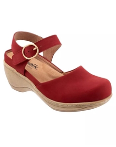 Женские босоножки, красный Softwalk