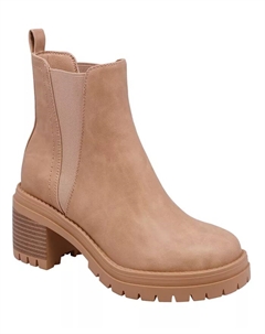 Женские ботинки Adea Chelsea на массивной подошве, загар/бежевый Mia