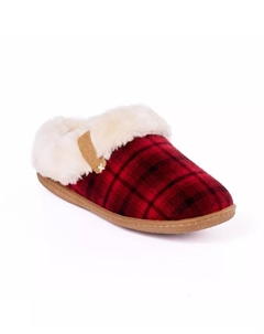 Женские домашние тапочки с отложным воротником, красный Minnetonka