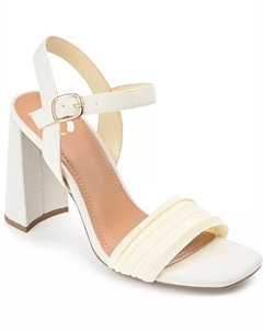 Женские босоножки Skiler на блочном каблуке, белый Journee collection
