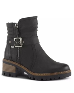 Смоки ботинки на массивной подошве с пряжкой и водоотталкивающей отделкой, черный Spring step