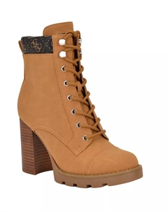 Женские ботинки Nellsan на высоком блоке каблука, загар/бежевый Guess