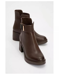 Сапоги Rashe на блочном каблуке с молнией (женские), коричневый Prologue shoes