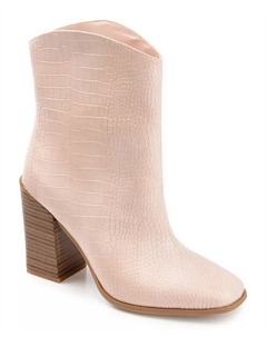 Женские брекинн вестерн ботильоны, розовый Journee collection