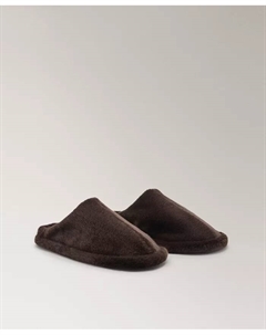 Женские сабо с декоративной строчкой, коричневый Mango