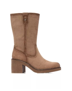 Женские замшевые ботильоны на каблуке Refresh Collection от , коричневый Xti