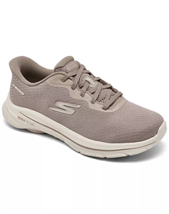 Женские слипоны: Go Walk 8 - Nadia Slip-On Walking Sneakers от Finish Line, загар/бежевый Skechers