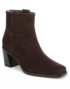 Женские короткие сапоги Ivanna с квадратным носком на молнии, коричневый Franco sarto