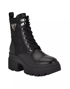 Женские ботинки Yarini Platform Lug Combat, черный Guess