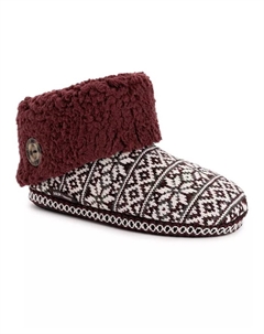 Женские тапочки-угги Melinda Cuff, красный Muk luks