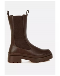 Jolt сапоги на массивной подошве для женщин с эластичными вставками, коричневый London rag