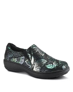Профессиональная обувь Winfrey-Flutter с принтом, слипоны со съемной стелькой и противоскользящей подошвой, черный Spring step