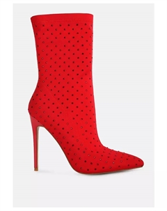 Женские сапоги Cheugy с декоративными элементами, красный London rag