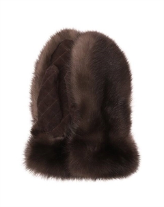Меховые варежки из соболя Black sable