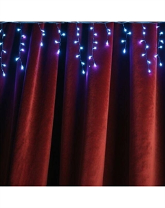 Гирлянда-бахрома 2х0,5м 100LED синий свет Maxijoy