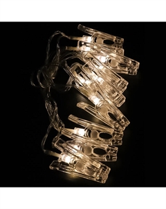 Гирлянда Светящиеся прищепки 150см 10LED 10 прищепок Нет марки