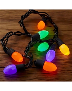 Гирлянда Лампочки-свечи 5м 10LED мульти свет Maxijoy