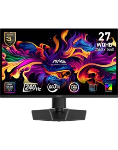 Монитор MSI MAG 271QP QD-OLED X24 26.5" 1440p HDR MAG 271QP QD-OLED X24 Msi