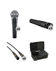 Динамический микрофон Shure SM58 and SM57 Microphone Band Kit with Cables and Case