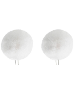 Ветрозащита для микрофона Bubblebee Industries Twin Windbubble Minature BBI-L04-TWIN-WH Bubblebee industries