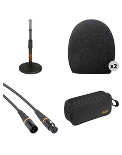 Микрофонная стойка B&H Photo Video Handheld Microphone Accessory Kit with Pouch and None