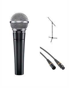 Ручной микрофон Shure SM58-LC Dynamic Microphone with Stand & Cable Kit