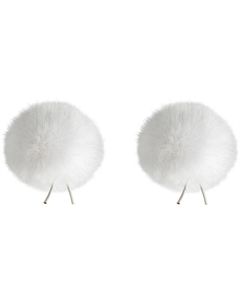 Ветрозащита для микрофона Bubblebee Industries Twin Windbubble Minature BBI-L02-TWIN-WH Bubblebee industries